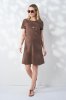 Сукня для вагітних та годуючих зі знімним топом кавова Gigi