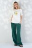 Прямі брюки для вагітних із тенселю — Mara смарагдові