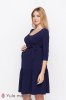 Платье для беременных и кормящих Tara темно-синее