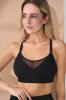 Бюстгальтер з сіткою для вагітних та годуючих Ivanna чорний