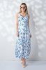 Сарафан макси для беременных и кормящих из штапеля — молочный Naila