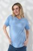 Блакитна футболка для вагітних та годуючих Goldie