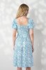 Елегантна сукня для вагітних та годуючих з блакитними квітами Eileen