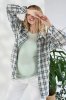 Клетчатая рубашка сине-зеленая для беременных и кормящих Rey