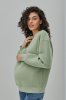 Свитшот на флисе Kloya для беременных и кормящих - оливка
