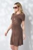 Сукня для вагітних та годуючих зі знімним топом кавова Gigi