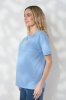 Блакитна футболка для вагітних та годуючих Goldie