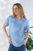 Блакитна футболка для вагітних та годуючих Goldie