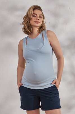 Трикотажные шорты для беременных Tahiti темно-синее