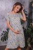 Платье для беременных и кормящих 4182604 серое