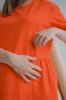 Платье для беременных и кормящих 4242262 оранжевое