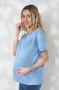 Блакитна футболка для вагітних та годуючих Goldie