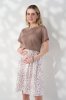 Платье для беременных и кормящих Marine — капучино с цветочками