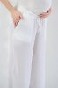 Прямі штани для вагітних із тенселю Mara — молочні