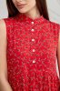 Летнее платья Sofia для беременных и кормящих в цветок - красное