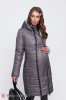 Двухстороннее пальто для беременных Kristin серый с мятой