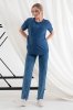 Сині прямі джинси з поясом на живіт для вагітних Tally