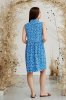 Летнее платья Sofia для беременных и кормящих в цветок - Синий