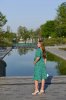 Сарафан для беременных и кормящих Salou - Зеленый в цветок