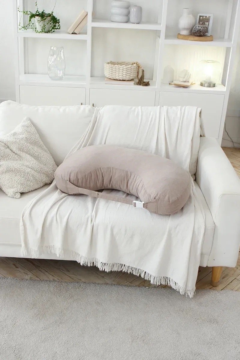 Бежевая однотонная подушка для кормления NUR-1.2.12