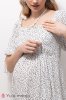 Платье Briella для беременных и кормящих - черный горошек