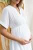 Платье для беременных и кормящих мам 4509746 белое