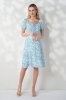 Елегантна сукня для вагітних та годуючих з блакитними квітами Eileen