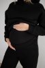 Зимний спортивный костюм для беременных и кормящих 4464115-4 черный