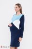 Плаття для вагітних і годуючих Denise warm темно-синє