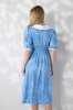 Святкове плаття для вагітних та годуючих зі штапелю Georgia - блакитне
