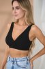Зручний топ чорного кольору для вагітних та годуючих Stefania