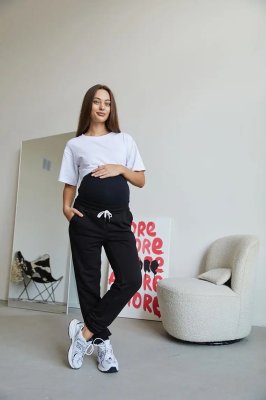 Демисезонные спортивные штаны для беременных Frankfurt - черные