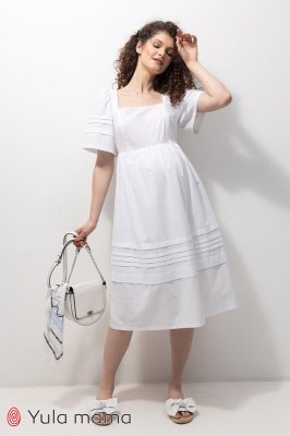 Літні сукні Aurora для вагітних та годуючих - біла