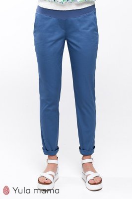 Летние штаны для беременных Melani джинсово-голубой