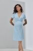 Ночная сорочка для беременных и кормящих Alisa light голубой