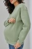 Світшот на флісі Kloya для вагітних та годуючих - оливка