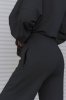 Костюм Черный с брюками палаццо для беременных