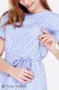 Блузка для вагітних і годуючих Marion біло-блакитна