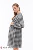 Платье для беременных и кормящих Loraine клетка хакки