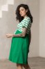 Трикотажное платье для беременных и кормящих Becky зеленое