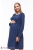 Плаття для вагітних і годуючих Kris синій меланж