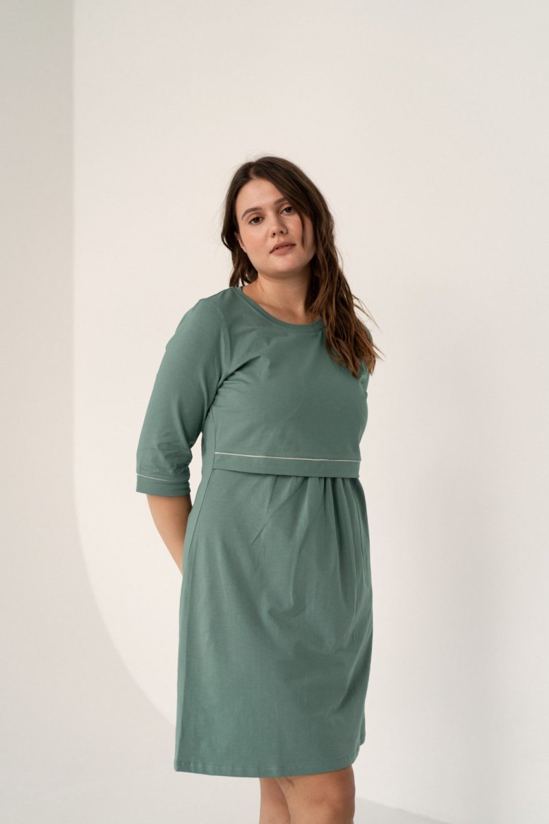 Домашнее платье для беременных и кормления Lily Green