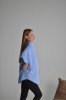 Сорочка для вагітних Janet із мікровельвету - блакитна