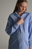 Рубашка для беременных Janet из микровельвета - голубая