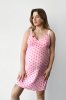 Ночная рубашка для беременных и кормящих 24124 розовый, Сердца