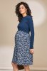 Платье для беременных и кормящих Paula синие