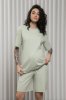 Бавовняний костюм для вагітних та годуючих Mikaela оливка