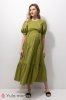 Платье Paris для беременных и кормящих - светло-оливковое