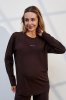 Базовий лонгслів для вагітних та годуючих Erica шоколад