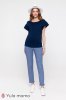 Штани для вагітних melani смужка синьо-біла